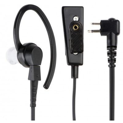 Motorola RLN4895 CP476, CB Pro Plus, DEP450 & GP3188 2-Wire Black Surveillance Earpiece (With Combi Mic & PTT)