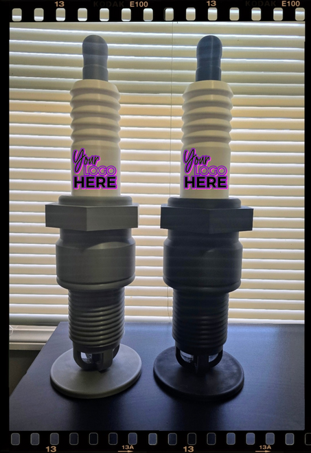 3d printed spark plug light, lamp