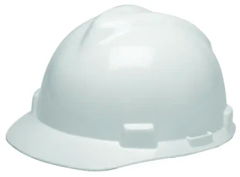 MSA® V-Gard® Tapa ranurada, blanco, suspensión W/Fas-Trac III - MSA475358