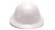 Pyramex® SL Series Carraca de 4 Puntos de ala completa - Blanco