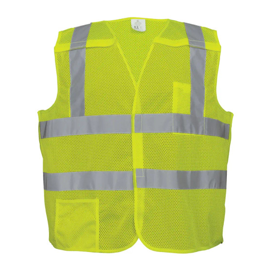 Chaleco separable de malla ligera amarillo/verde FrogWear® HV