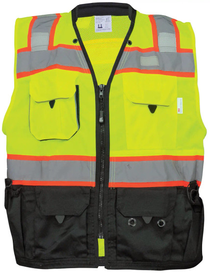 Chaleco de seguridad FrogWear® HV Premium para Inspectores de Alta Visibilidad - GLO-099