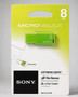 Sony Micro Vault USM8GM - USB flash drive - 8 GB - USB 2.0 - VERDE