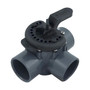 Pentair 263028 Válvula desviadora de tres puertos con tubería de PVC de 2" - Gris