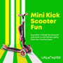 3 Wheel Scooter for Kids with Foldable Seat, Adjustable Handlebar Height, Lean-to-Steer Ride On Toy for Kids Ages 2+, Light-Up LED Wheels, Wide Anti Slip Deck, Indoor & Outdoor Use, Watermelon