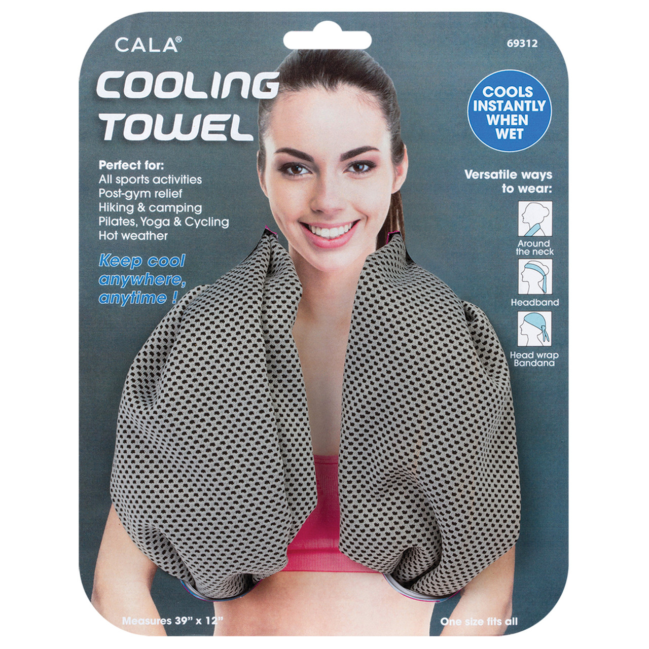 cooling towel with beads