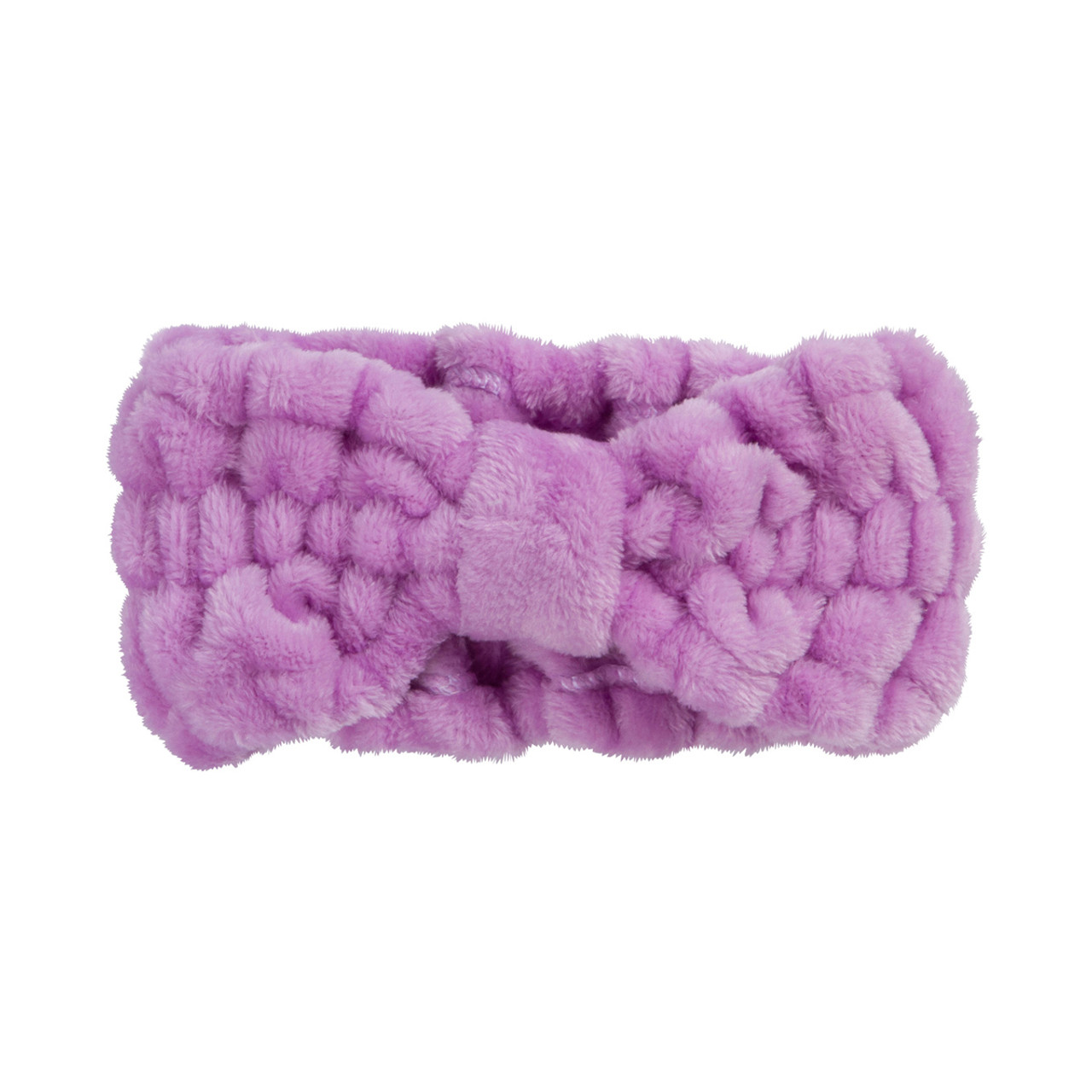 PLUSH BOW HEAD BAND (LAVENDER)