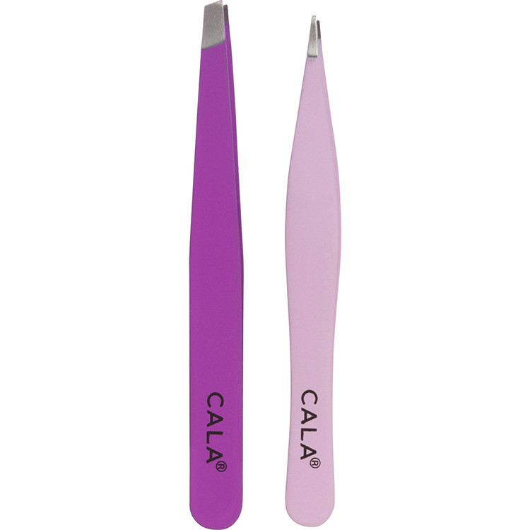 CALA Product | Tweezer Duo Fine Point & Slanted (Orchid)