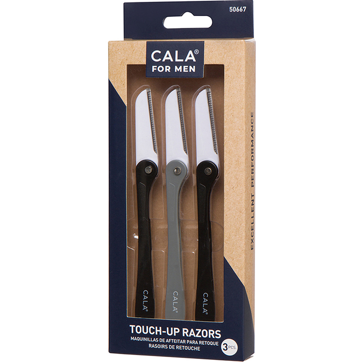 TOUCH-UP RAZORS 3PC/PK - CALA PRODUCTS