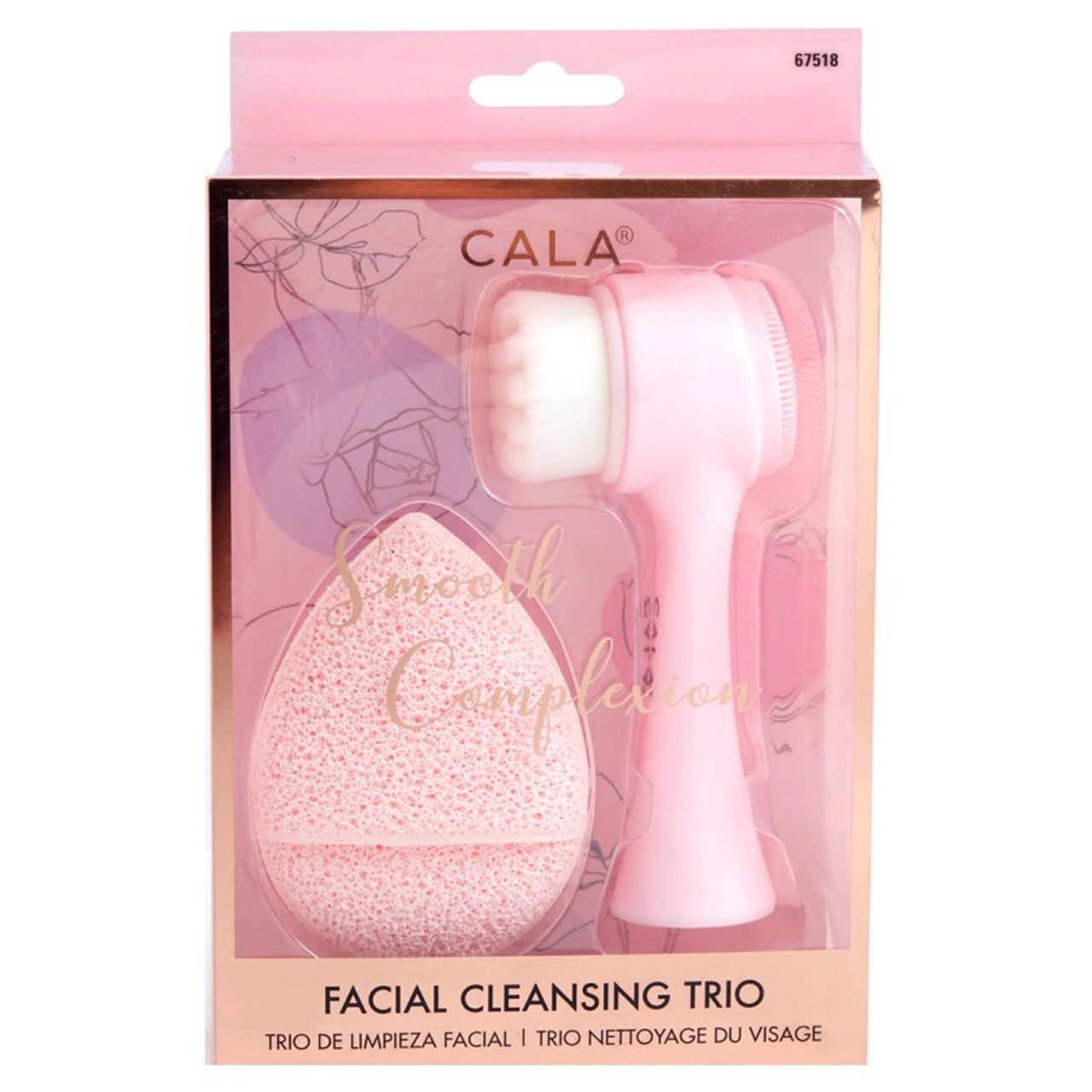Dual Action Facial Cleansing Brush (Pink)
