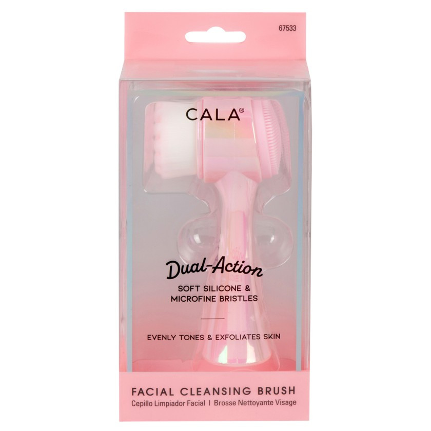CALA Product DualAction Facial Brush (Iridescent Pink)