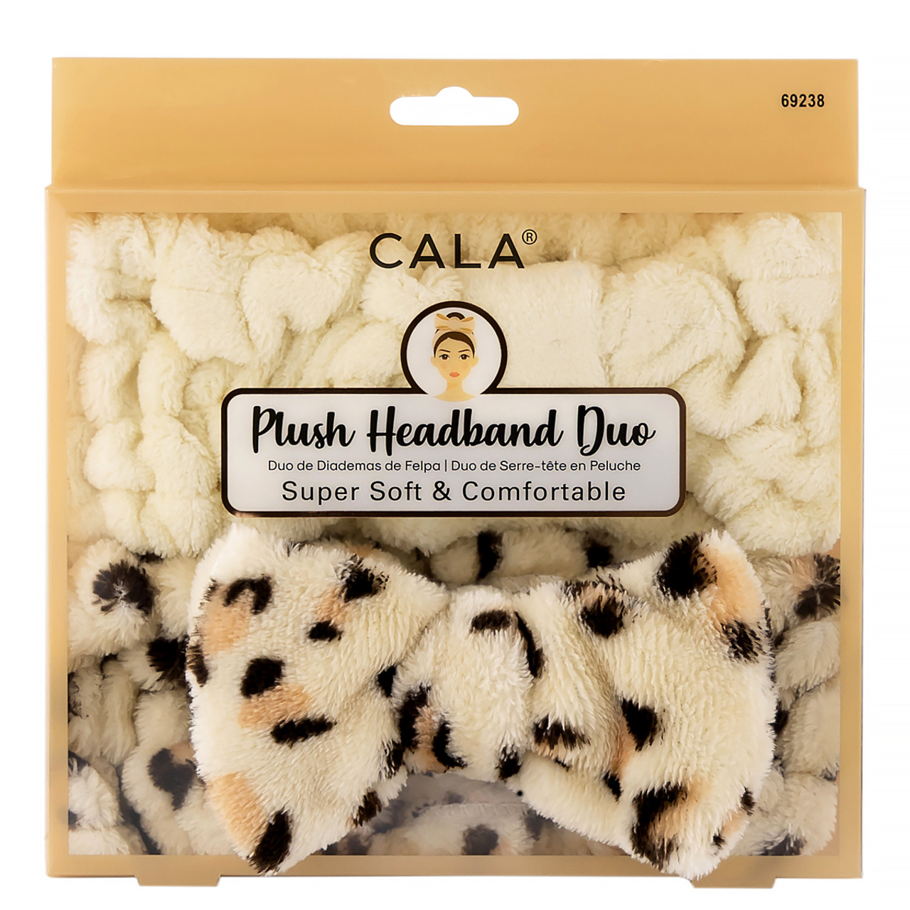 CALA Product | Plush Headband Set (Leopard)