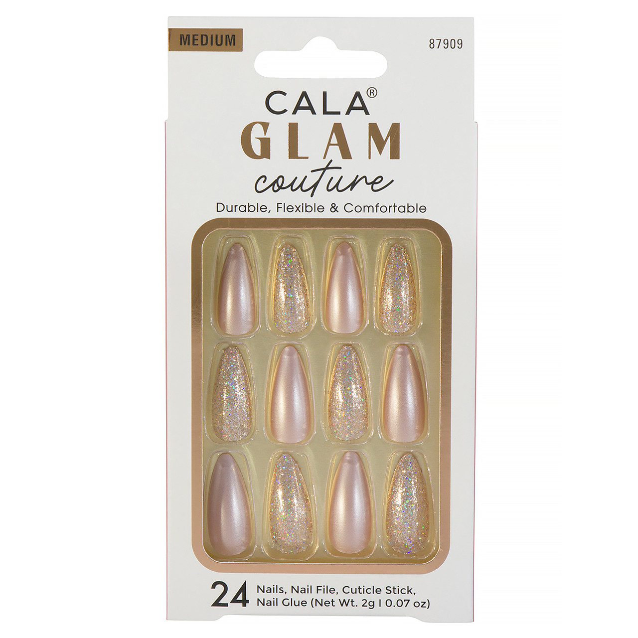 Fofosbeauty 24 pcs Almond Press on Nails Tips, Medium Fake Nails Designs,  Pop Art White - Walmart.com