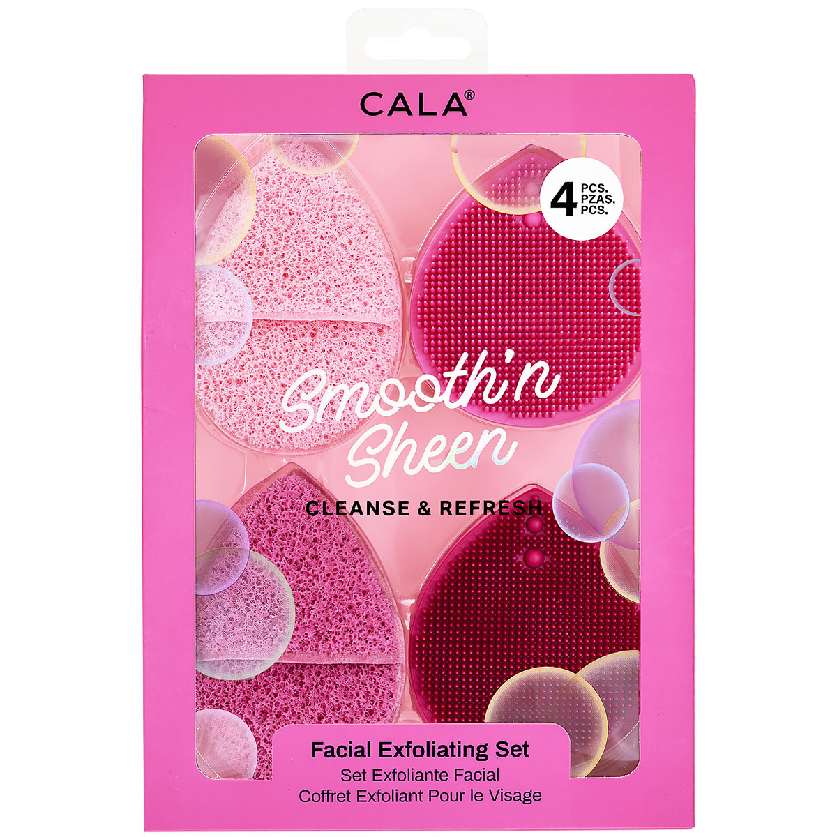 ジュビラン　él Facial Foam 2本セット CALA® Smooth'n Sheen Facial Exfoliating Set (4PK)