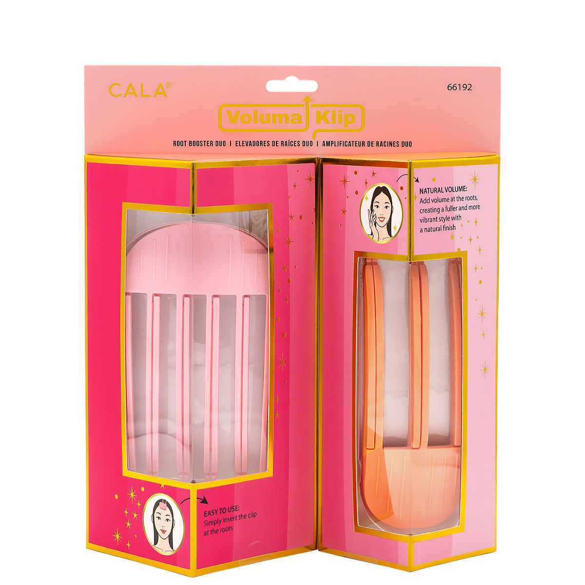 CALA Voluma Klip – Root Booster Duo (Pink & Coral)