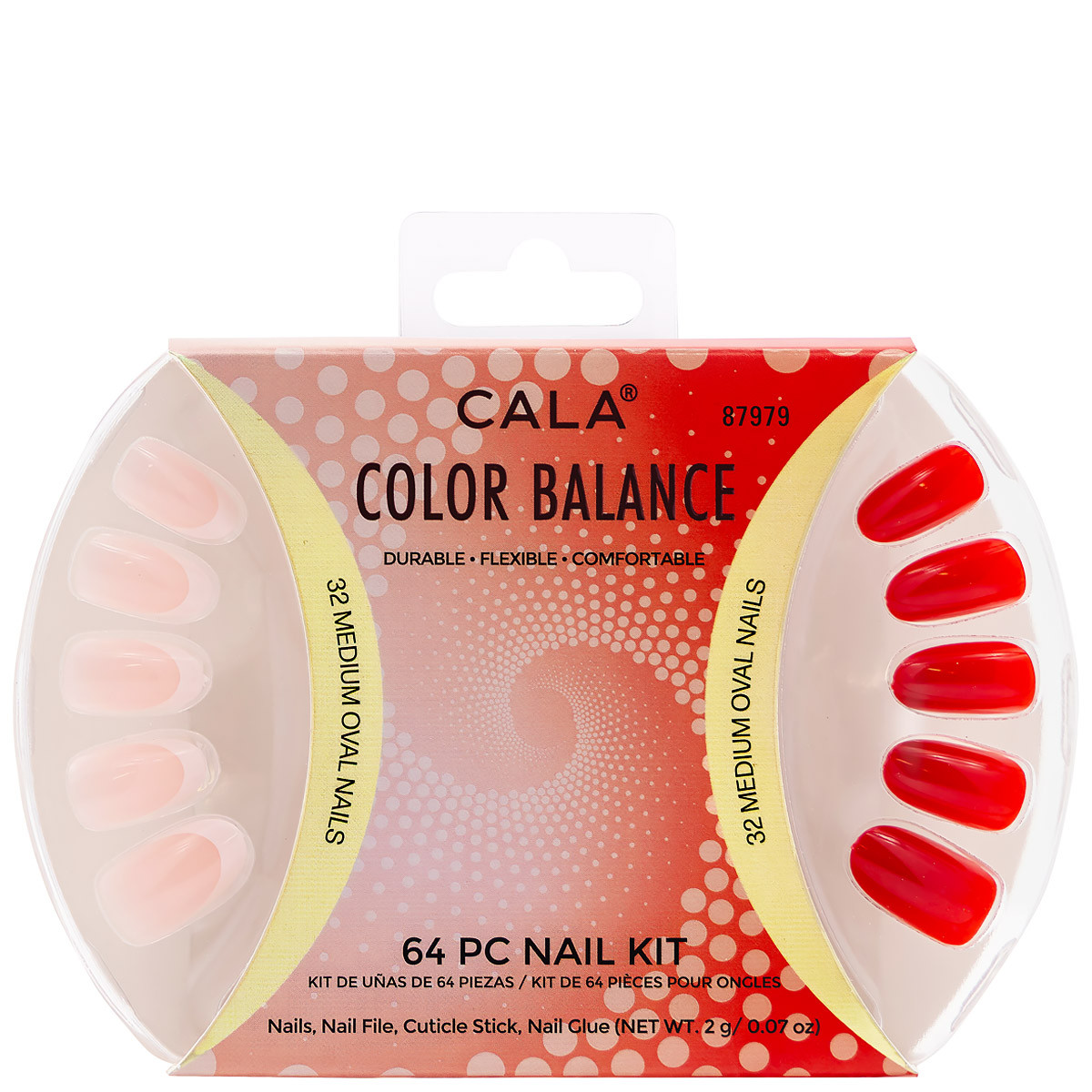Tip Red Color CALA Color Balance: French Tip & Red (64pc)