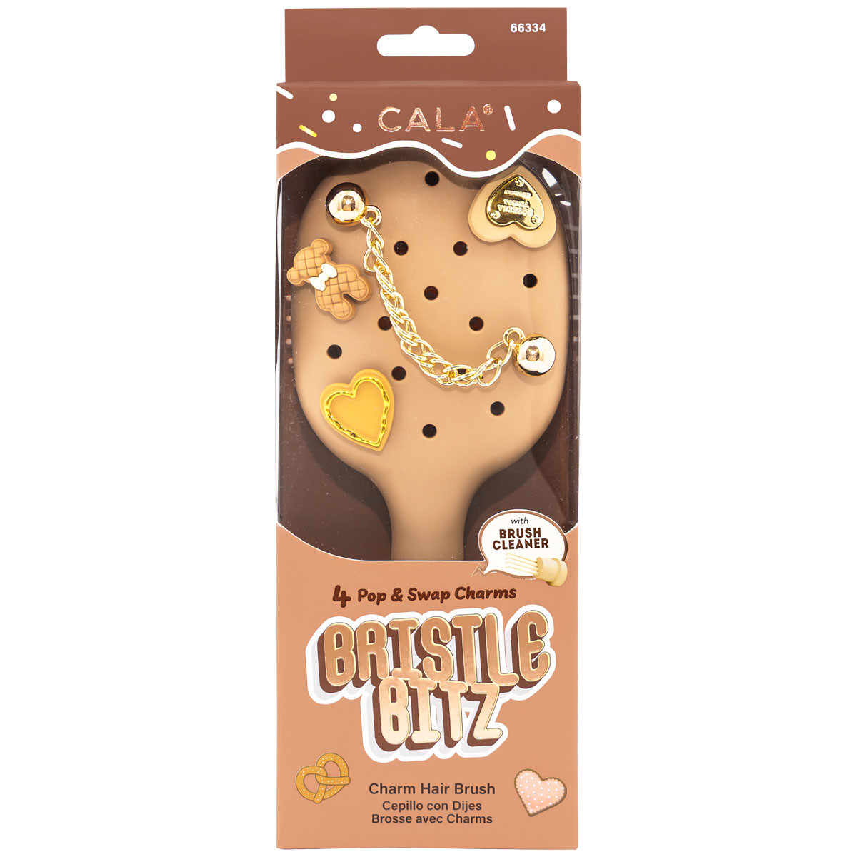 【Peanutzさま専用】【ハンドメイドペダル】BassCleanBooster CALA | Bristle Bitz Charm Hair Brush (Nude)