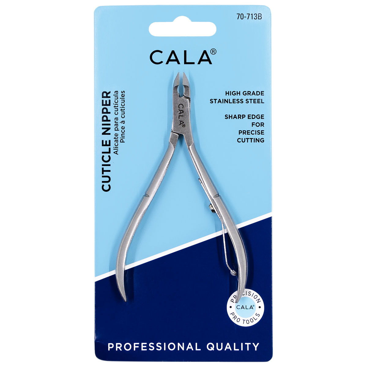 中曽根Cuticle Nipper シルバー ステンレス製 ケース付き NIPPER: CUTICLE NIPPER (1/2