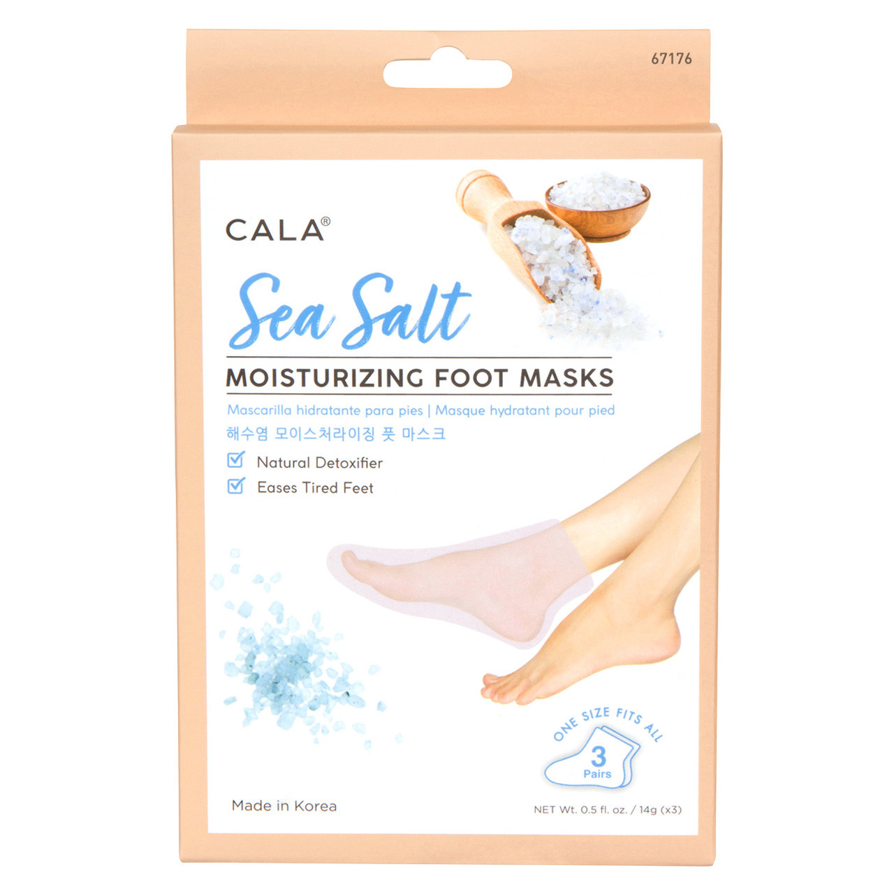 MOISTURIZING FOOT MASK SOCKS: SEA SALT 