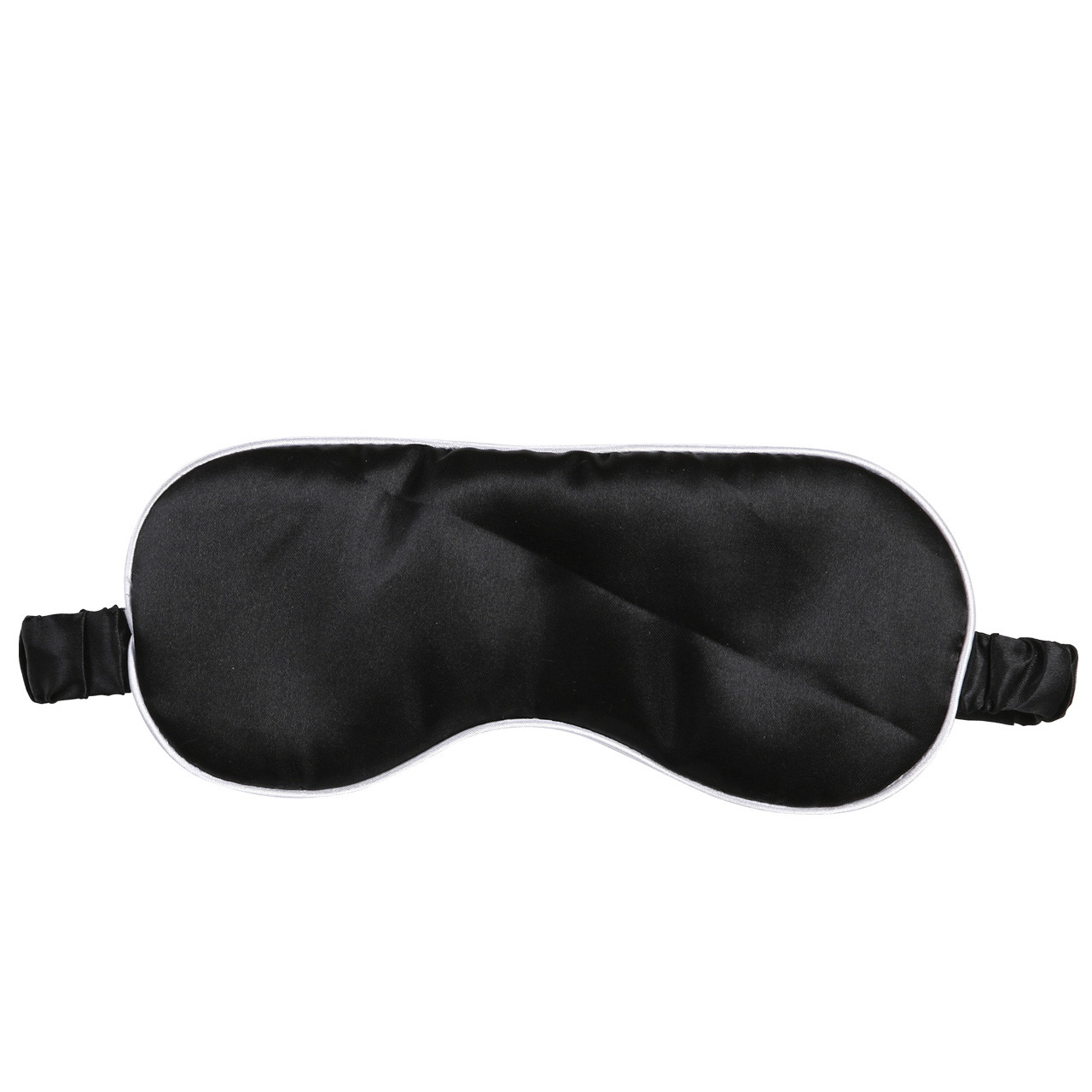 black satin sleep mask