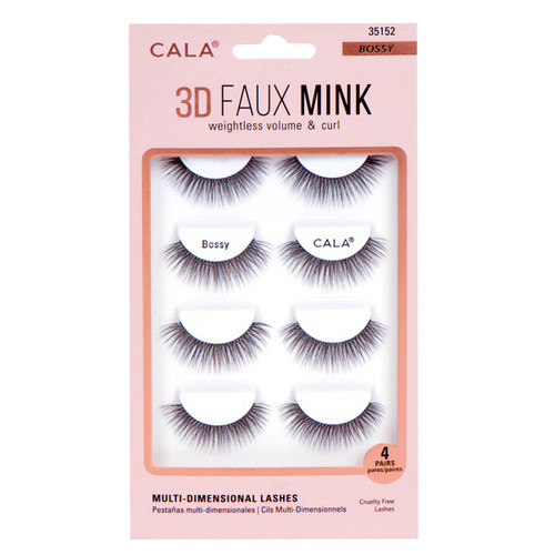 CALA® 3D Faux Mink Lashes - Cashmere (4 Pair / Pack)