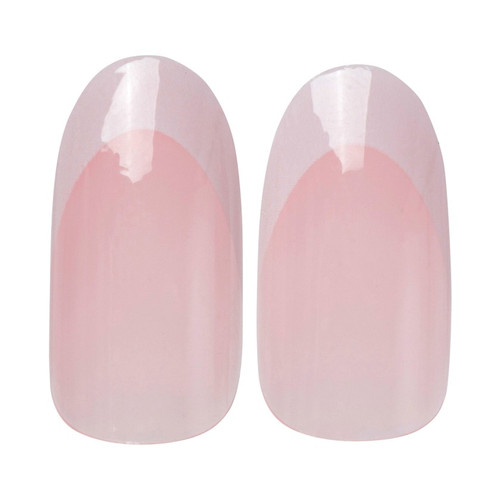 Levamdar French Press on Nails Oval Glossy Fake Nails Short White False  Nails Full Cover Prom Nails 48pcs - Walmart.com