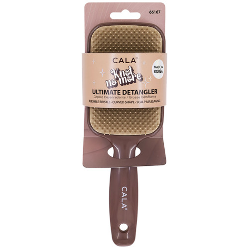 CALA Knot No More detangling hair brush in nude color.