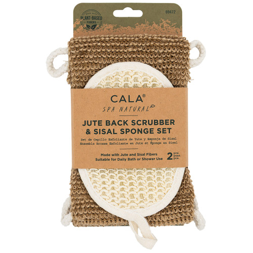 Jute Back Scrubber & Sisal Sponge Set