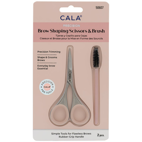 PRECISION BROW SHAPING SCISSORS & BRUSH (2PCS)