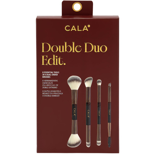 Five-piece double-ended brush set.