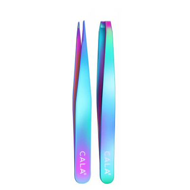 CALA Product | Iridescent Tweezer Duo (Point & Slant)