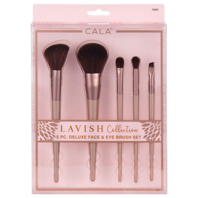 Decorate Lavishly 5-Piece Face & Eye Brush Set