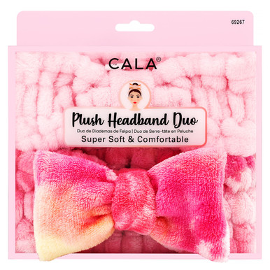 Cala-Plush-Headband-Duo-Pink-