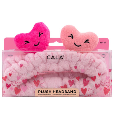 CALA Product | Plush Headband (Pink Hearts)