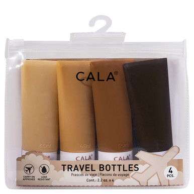 CALA Products | Silicone Travel Bottles (4-Pack)