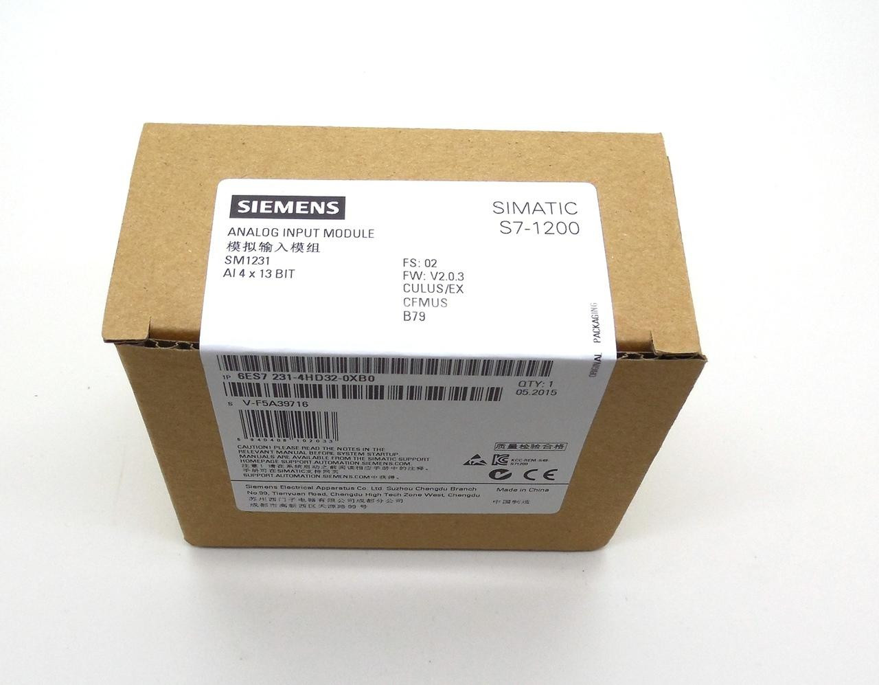 Siemens 6ES7231-4HD32-0XB0 SIMATIC S7-1200, ANALOG INPUT