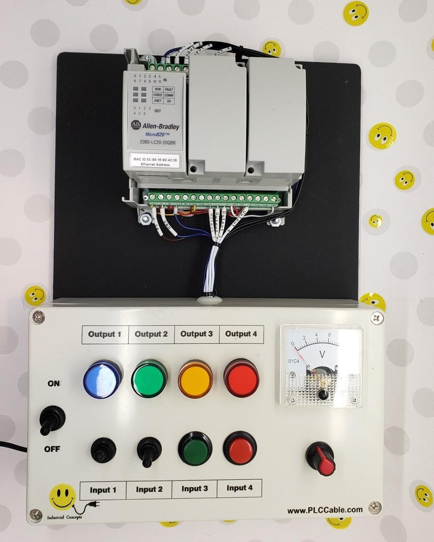 専用　PLC Allen-Bradley Micro820 Programmable CCW PLC Trainer Micro800