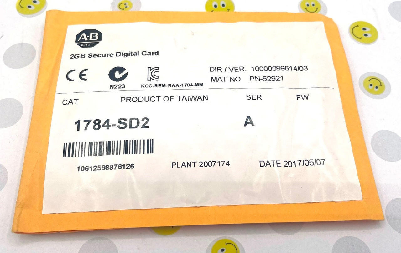 Allen Bradley 1784-SD2 CompactLogix Secure Digital Card 2 GB