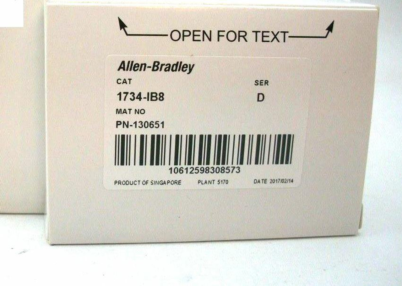 Allen Bradley Allen-Bradley 1734-IB8 Point I/O Digital DC Input 8 Channel