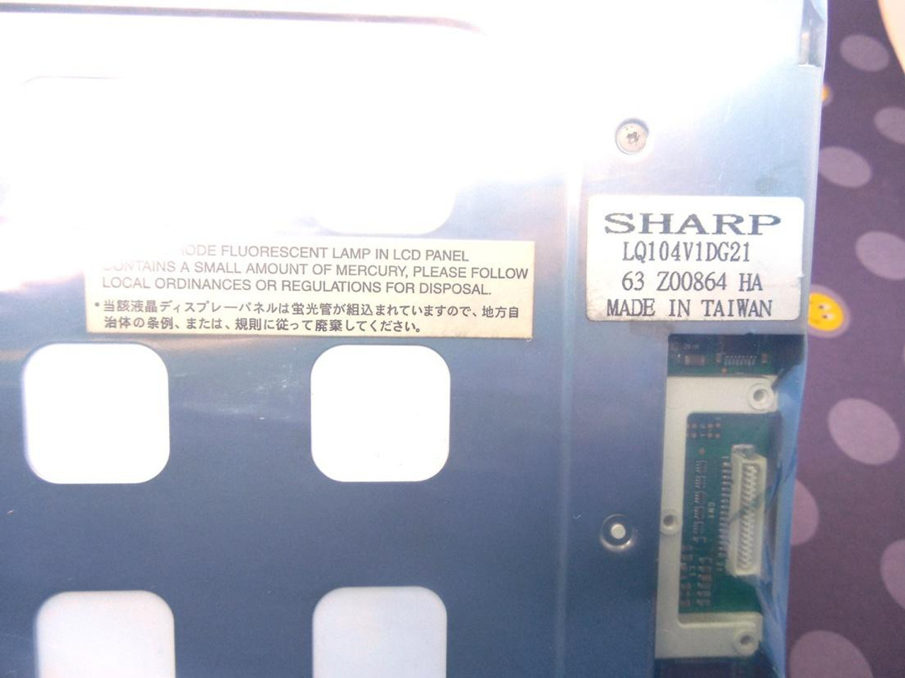 Sharp Sharp LQ104V1DG21 10.4 640x480 TTL 31 pin interface, LCD Display