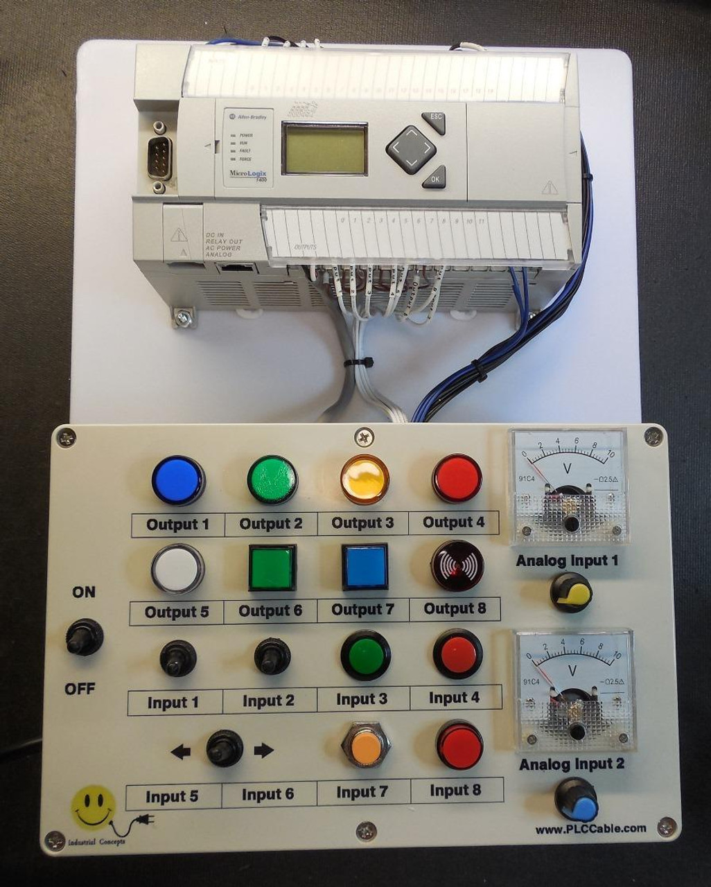 PLC Cables, Inc Allen Bradley Deluxe Analog Trainer MicroLogix 1400 PLC Training