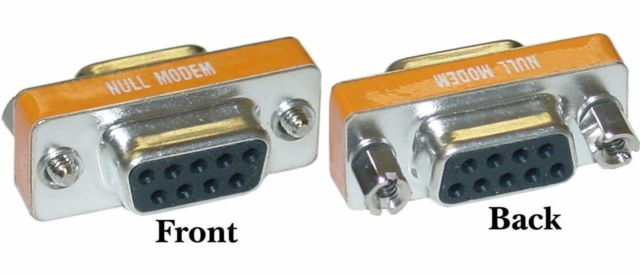 DB9 Female to Female NULL Modem Gender Changer RS232 to RS232