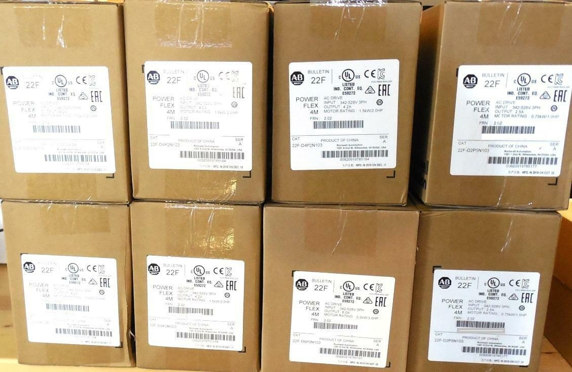 Allen-Bradley PowerFlex 22A-D4P0N104 4 AC Drive, 480VAC, 3PH, 4