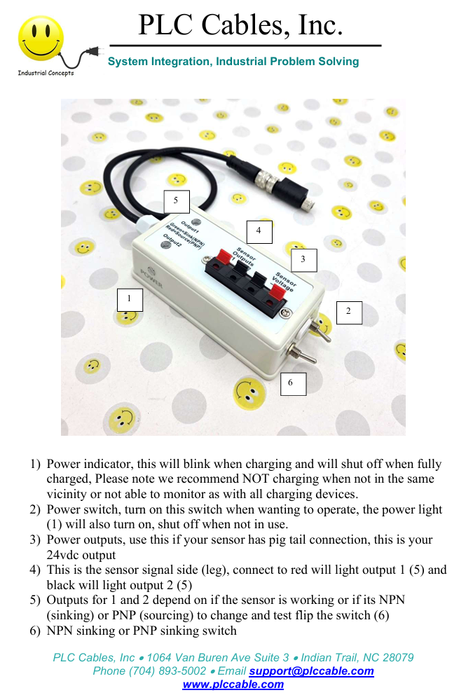 Sensor Tester (rechargeable) and Demo Box Troubleshooting Kit DBQ5 M8 and M12 PNP NPN 24vdc