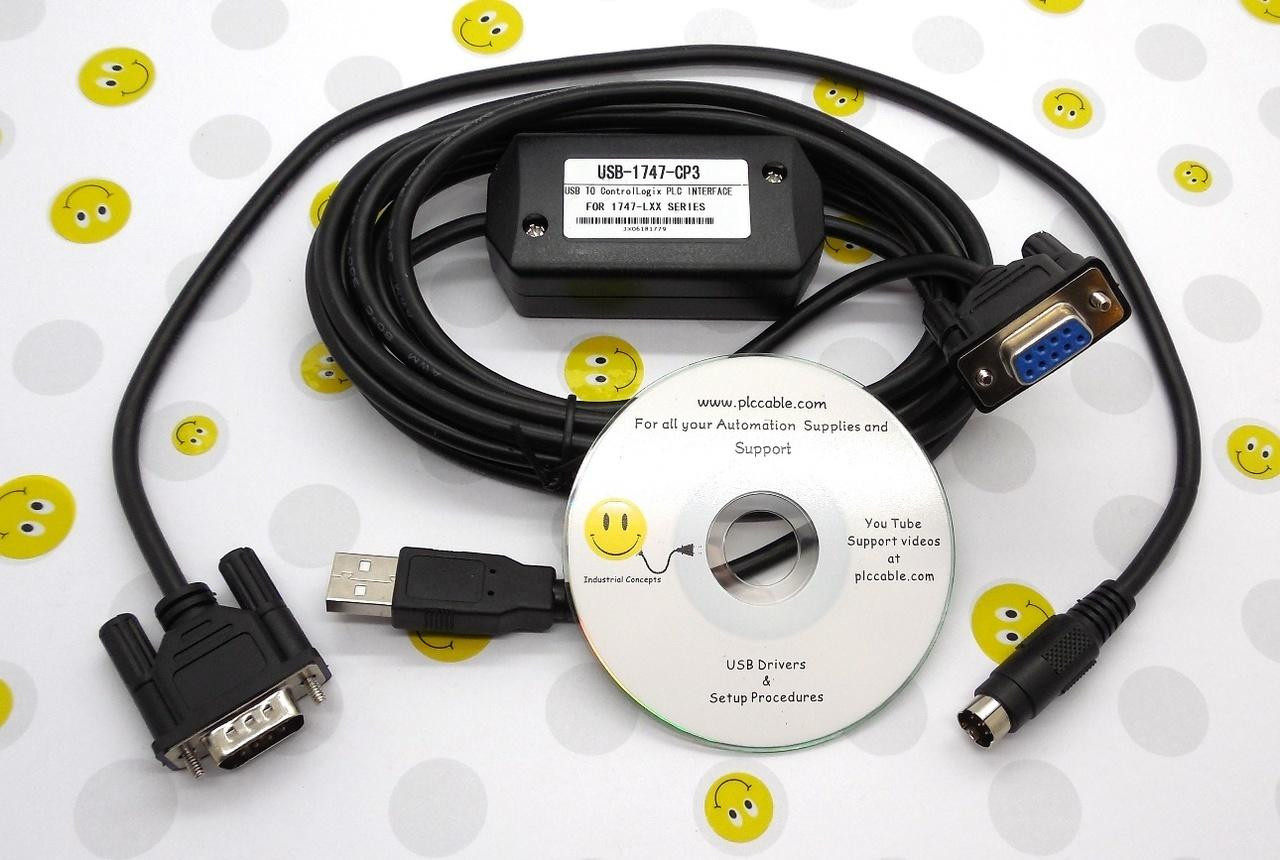 Allen Bradley USB 1747-CP3 1756-CP3 & 1761-CBL-PM02