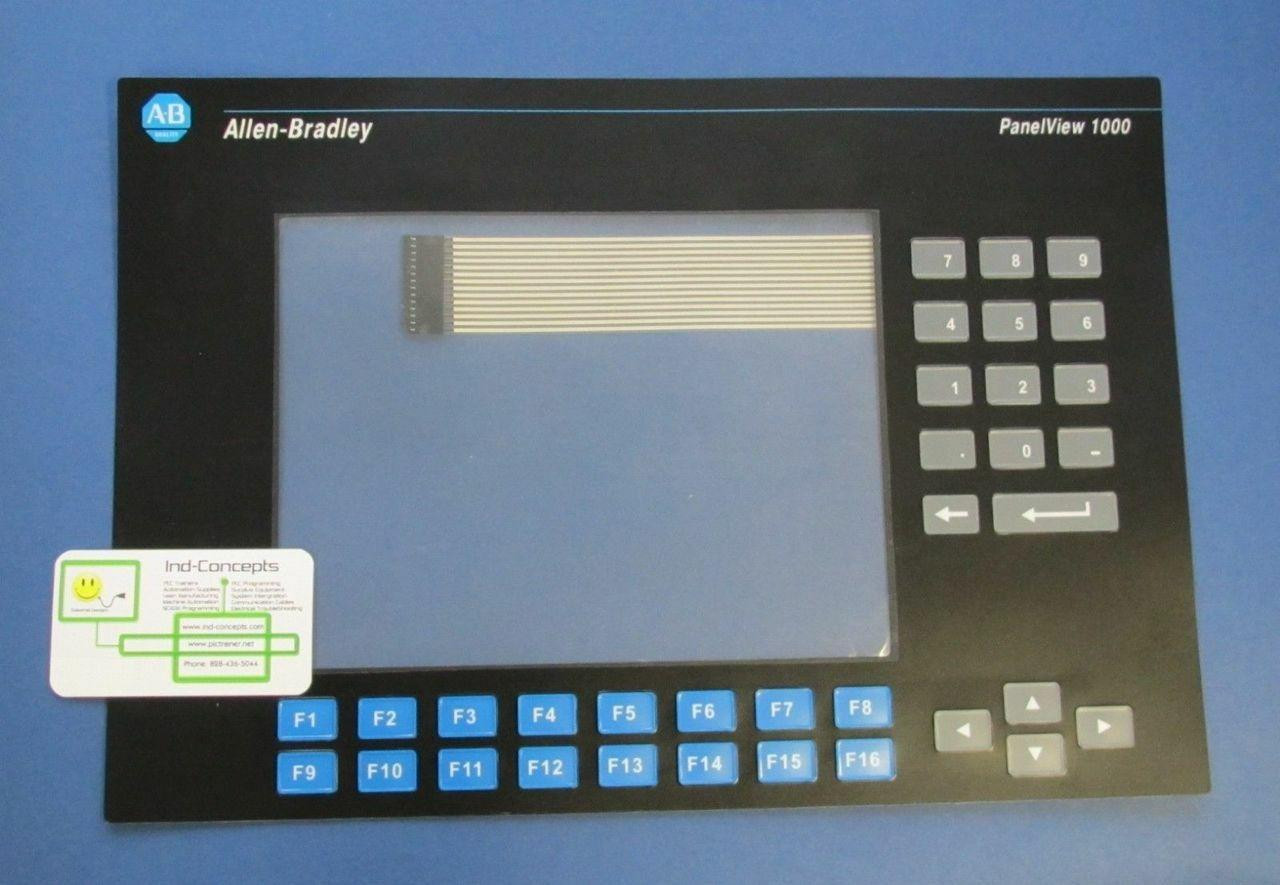 Allen Bradley Allen Bradley 2711-K10C PanelView 1000 keypad screen overlay 2711-K10G