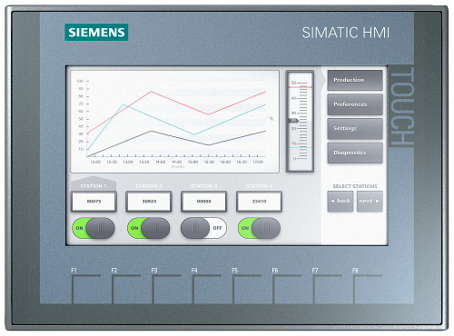 Siemens Siemens SIMATIC 6AV2123-2MB03-0AX0 PROFINET Basic Panel Key/touch operation 12 TFT