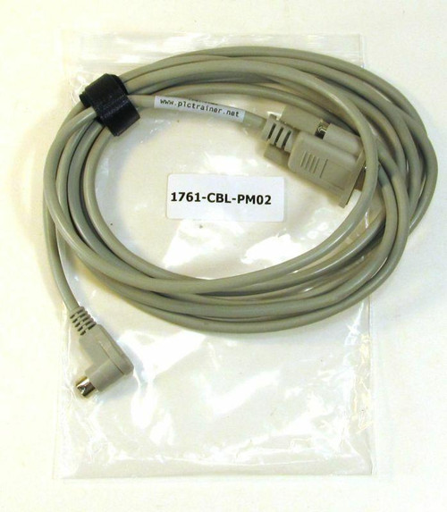 PLC Cables, Inc Allen Bradley Micrologix Cable serial 1761-CBL-PM02 90 deg end