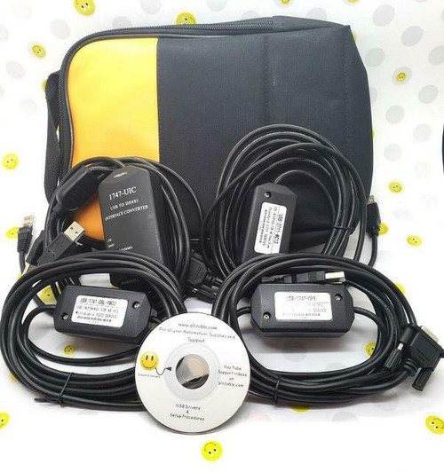 Allen Bradley Allen Bradley With Case 1747-UIC USB 2711-NC13 1747-CP3 1761-CBL-PM02 Complete programming set Allen Bradley Allen Bradley With Case 1747-UIC USB 2711-NC13 1747-CP3 1761-CBL-PM02 Complete programming set