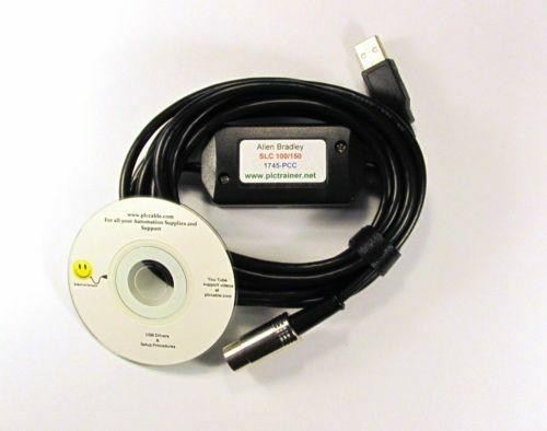 PLC Cables, Inc Allen Bradley PLC SLC 100 150 USB 1745-PCC cable